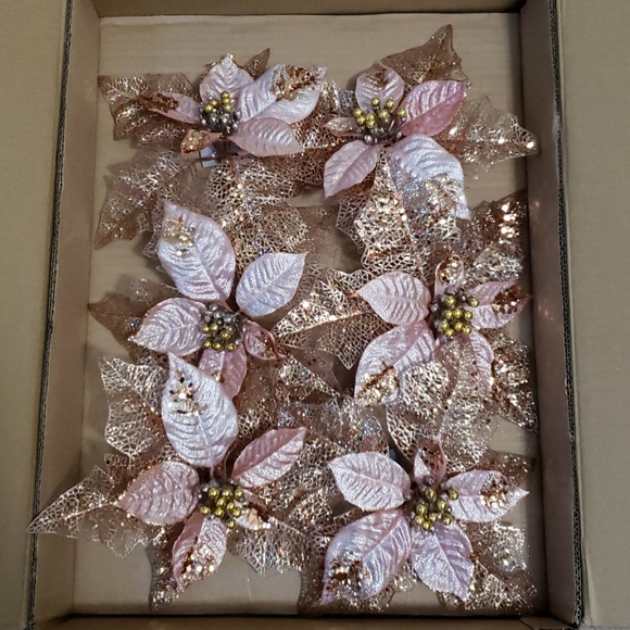 Artificial Poinsettia (Christmas Decor) - Picture 1 of 3